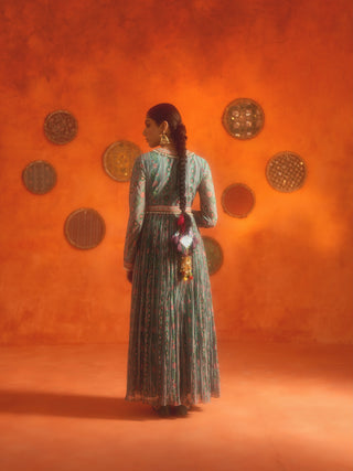 JHANAK (Turquoise Anarkali Set)