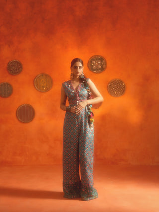 SHRIYA (Turquoise Jumpsuit)