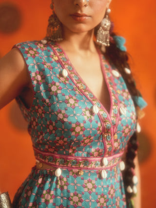 SHRIYA (Turquoise Jumpsuit)