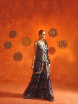 AAROHI (Blue Sharara Set)