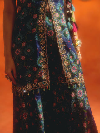AAROHI (Blue Sharara Set)