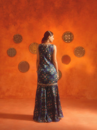 AAROHI (Blue Sharara Set)