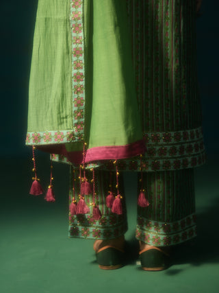 LALITA (Light Green Straight Suit Set)