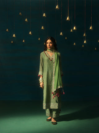 LALITA (Light Green Straight Suit Set)