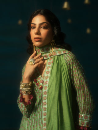 LALITA (Light Green Straight Suit Set)