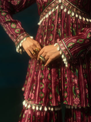 SHIREEN (Plum Sharara Set)