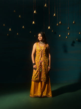 SHUBHANGI (Yellow 3 Piece Set with Jacket)