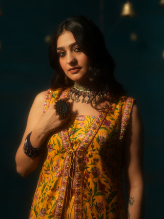 SHUBHANGI (Yellow 3 Piece Set with Jacket)