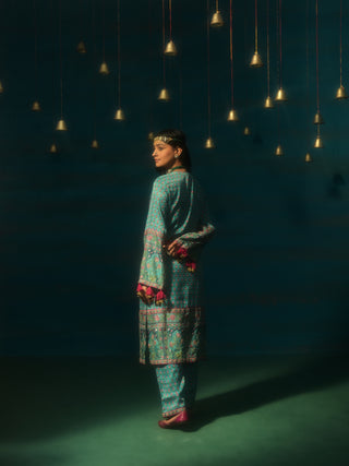 ANAHITA (Turquoise Suit Set)