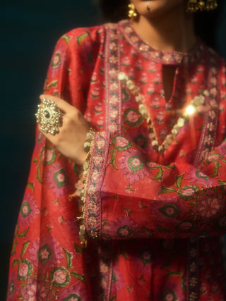 MOHINI (Red Suit Set)