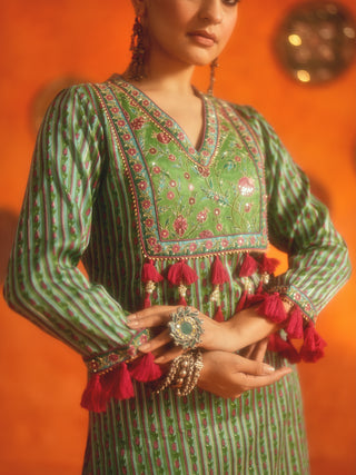 BAHAAR (Light Green Sharara Set)