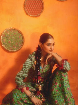 BAHAAR (Light Green Sharara Set)