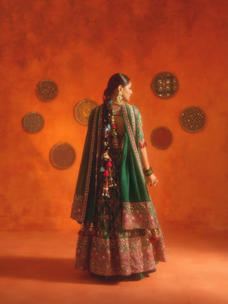 GULZAR (Green Lehenga Set)