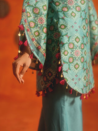MANJARI (Turquoise 2 Piece Set)