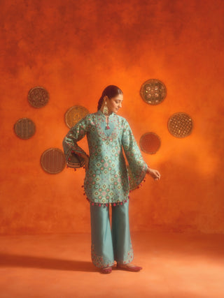 MANJARI (Turquoise 2 Piece Set)