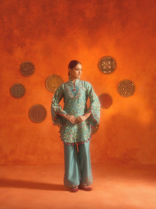 MANJARI (Turquoise 2 Piece Set)