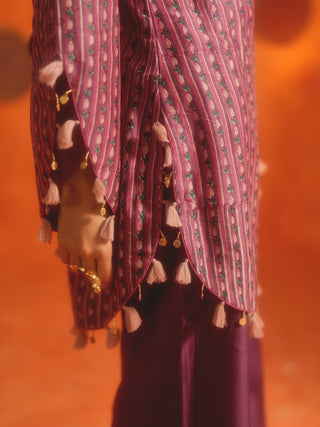 VEENA (Plum 2 Piece Set)