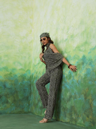 JENNIE (Dark Green 2 piece Co-ord Set)