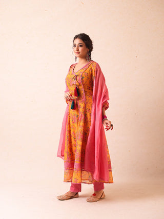 Anjali Orange Angrakha