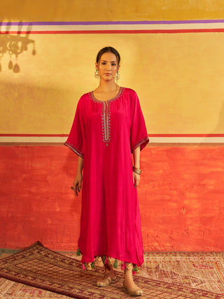 Chashni Pink Kaftan