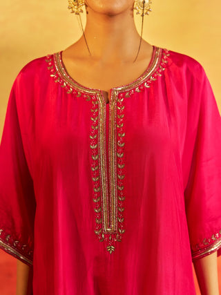Chashni Pink Kaftan