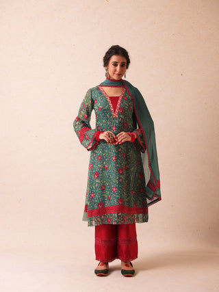 Chetna Green Suit