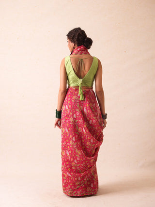Gargi Pink Saree
