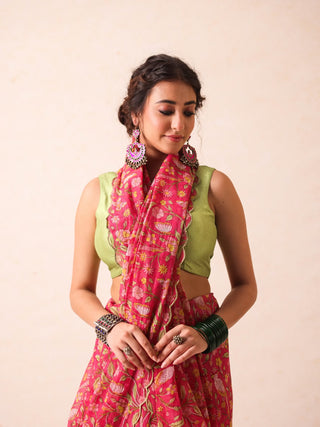 Gargi Pink Saree
