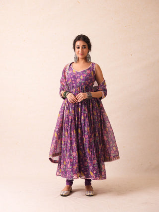 Khushi Purple Anarkali