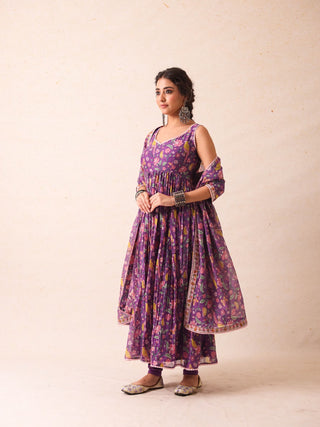 Khushi Purple Anarkali