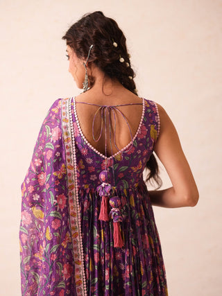 Khushi Purple Anarkali