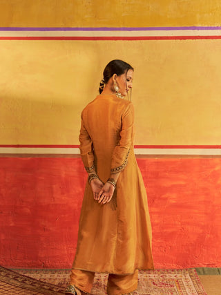 Meera Golden Kurta Set with Dupatta