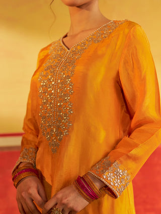 Miraas Yellow Kurta Suit with Dupatta