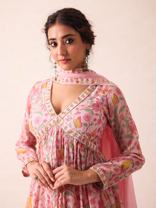 Saanvi Pink Anarkali