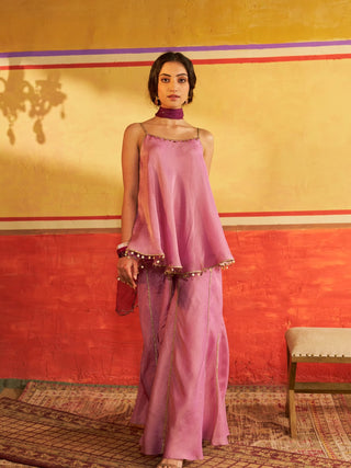 Sangam Lavender Sharara Set