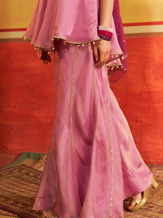 Sangam Lavender Sharara Set
