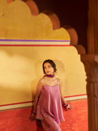 Sangam Lavender Sharara Set