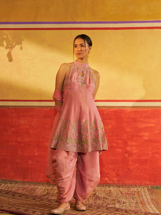 Sanjh Baby Pink Patiala Set with Dupatta