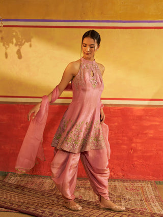 Sanjh Baby Pink Patiala Set with Dupatta