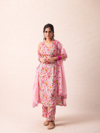 Shelly Pink Kurta Set