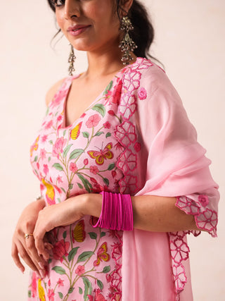 Shelly Pink Kurta Set