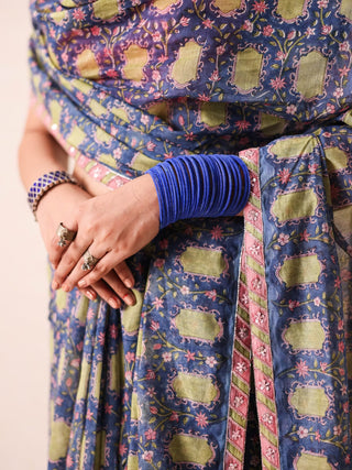 Tanya Blue Saree