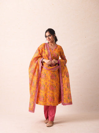 Veda Orange Suit