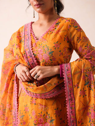 Veda Orange Suit